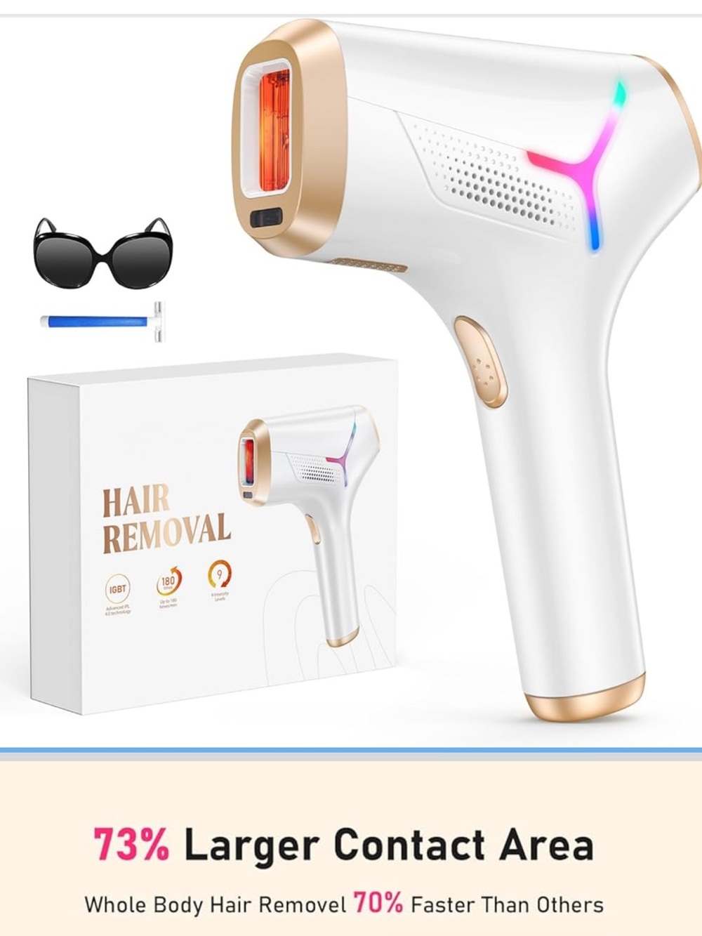 Laser Hair Removal for women and men at home IPL hair removal device